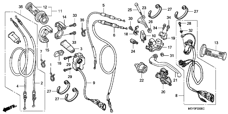 HANDLE LEVER/SWITCH/CABLE