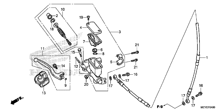 FR. BRAKE MASTER CYLINDER