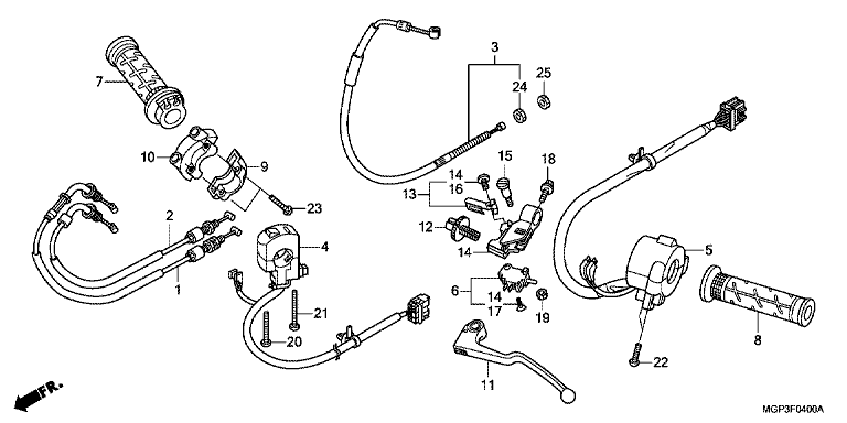 HANDLE LEVER/SWITCH/CABLE