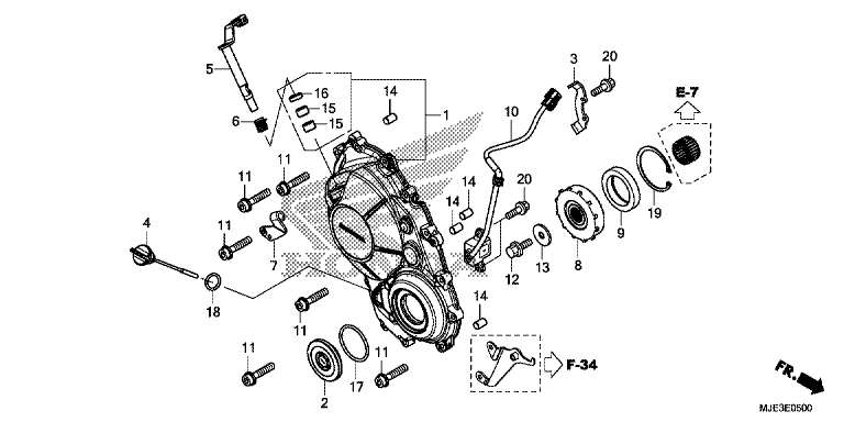 RIGHT CRANKCASE COVER