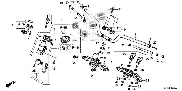 HANDLE PIPE/TOP BRIDGE