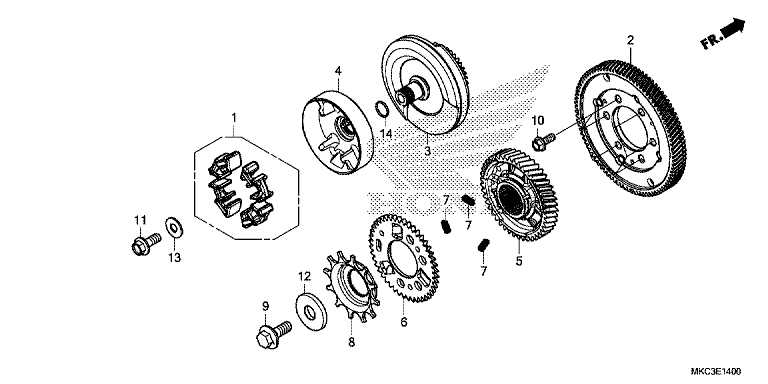 PRIMARY DRIVE GEAR