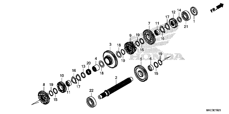 TRANSMISSION (COUNTERSHAFT) (DCT)