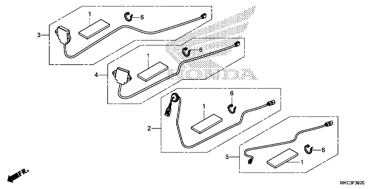 ANTENNA SET/CORD SET