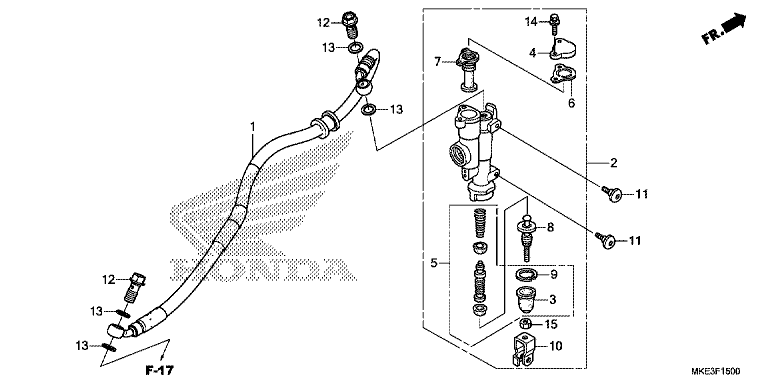 REAR BRAKE MASTER CYLINDER