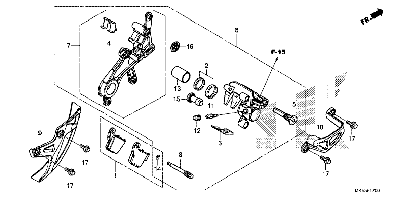 REAR BRAKE CALIPER