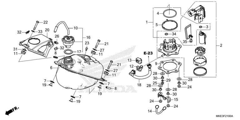 FUEL TANK (CRF450R)