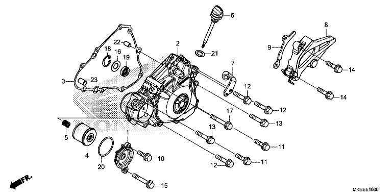 LEFT CRANKCASE COVER