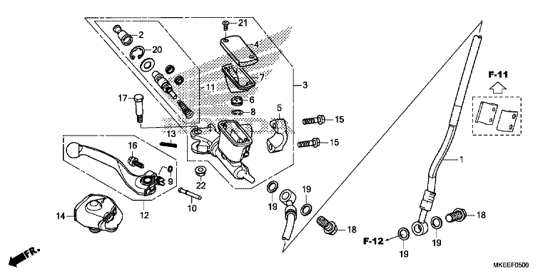 FRONT BRAKE MASTER CYLINDER