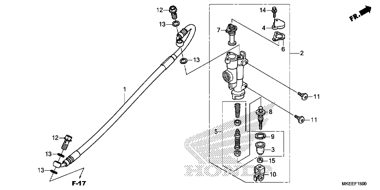 REAR BRAKE MASTER CYLINDER