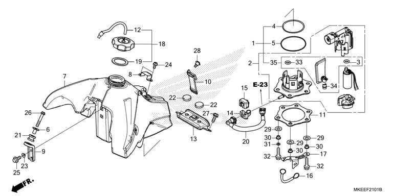 FUEL TANK (CRF450RX)