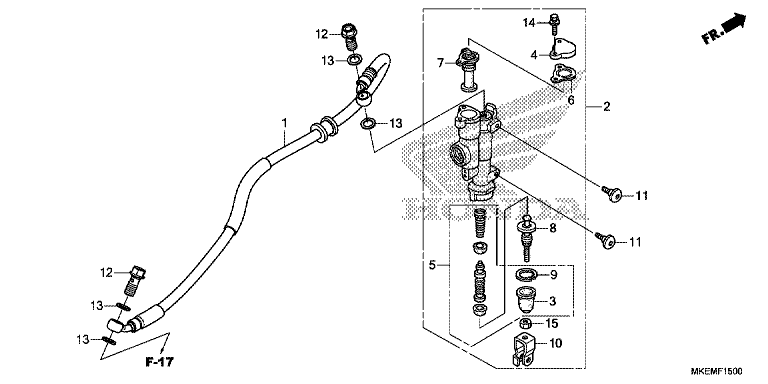 REAR BRAKE MASTER CYLINDER