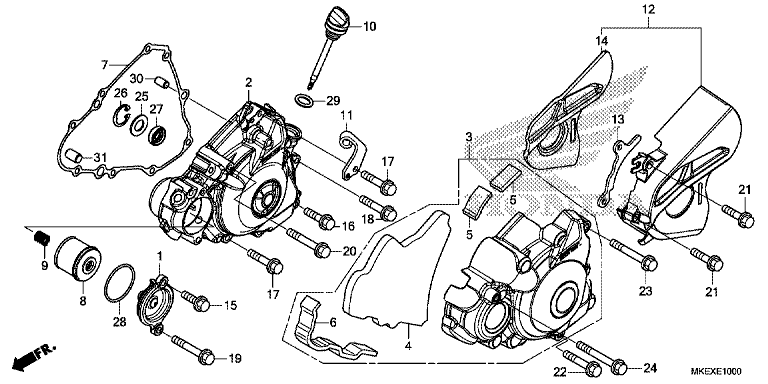 LEFT CRANKCASE COVER