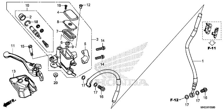 FRONT BRAKE MASTER CYLINDER