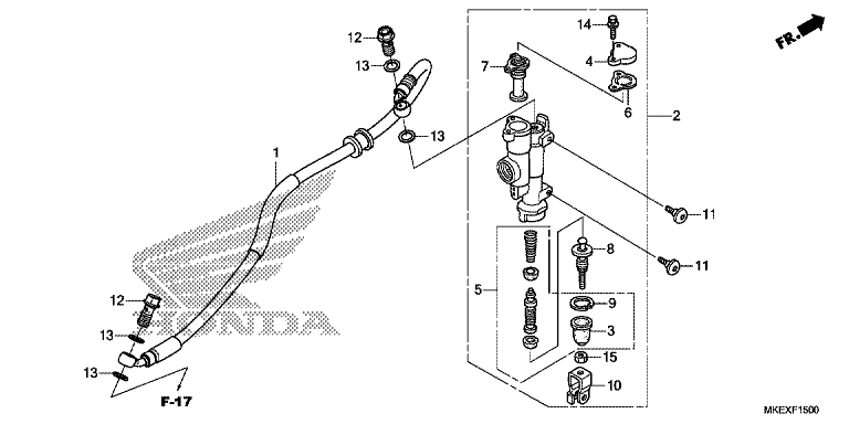 REAR BRAKE MASTER CYLINDER