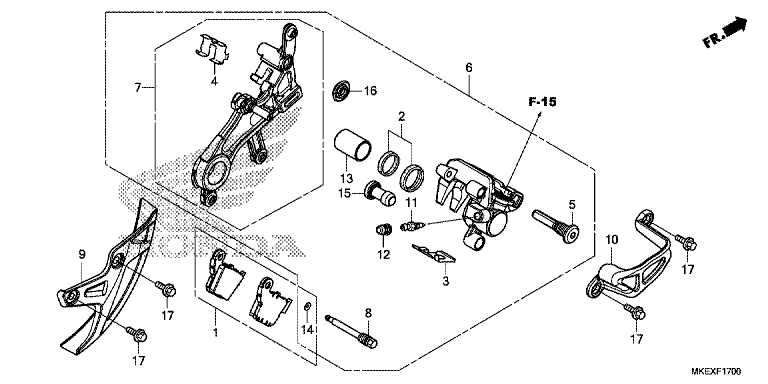 REAR BRAKE CALIPER