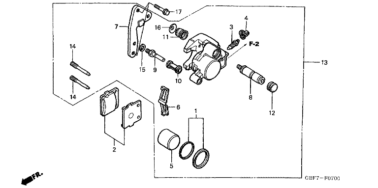 FRONT BRAKE CALIPER