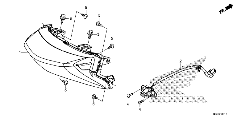 REAR COMBINATION LIGHT/LICENSE LIGHT