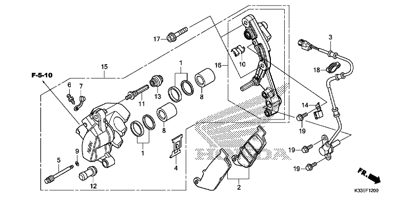 FRONT BRAKE CALIPER