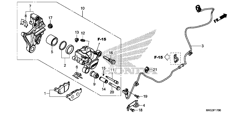 REAR BRAKE CALIPER