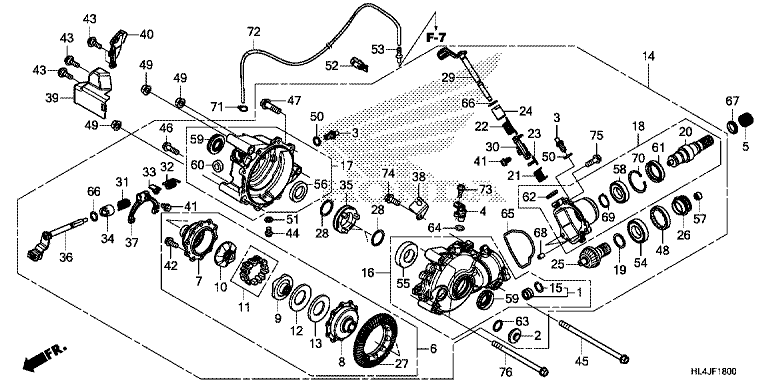 FRONT FINAL GEAR (SXS1000M3/M3P/M5P/M5D)