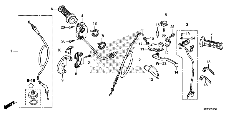 HANDLE LEVER/SWITCH/CABLE