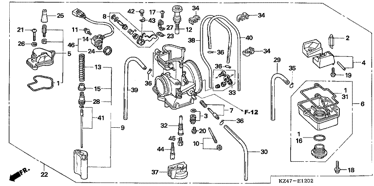 CARBURETOR (CR125R4-7)