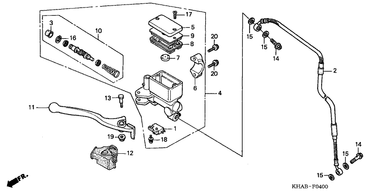 FR. BRAKE MASTER CYLINDER