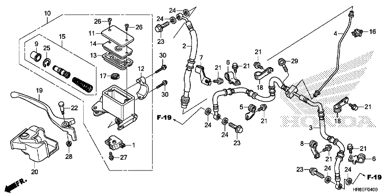 FR. BRAKE MASTER CYLINDER