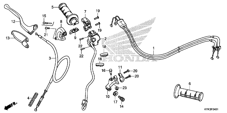 HANDLE LEVER/SWITCH/CABLE (CRF110FK/L/M)