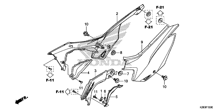 TANK SHROUD/SIDE COVER