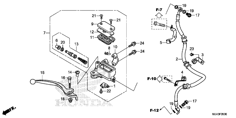 FRONT BRAKE MASTER CYLINDER