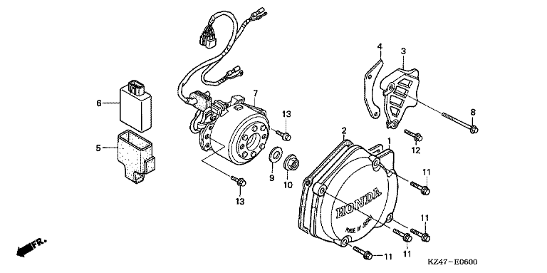 LEFT CRANKCASE COVER/GENERATOR