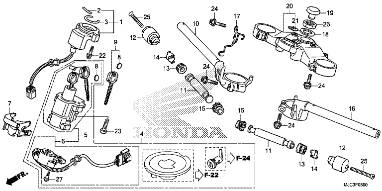 HANDLE PIPE/ TOP BRIDGE