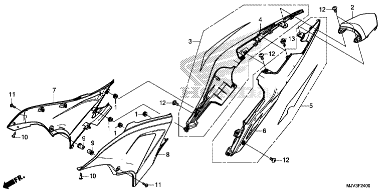 SIDE COVER/REAR COWL