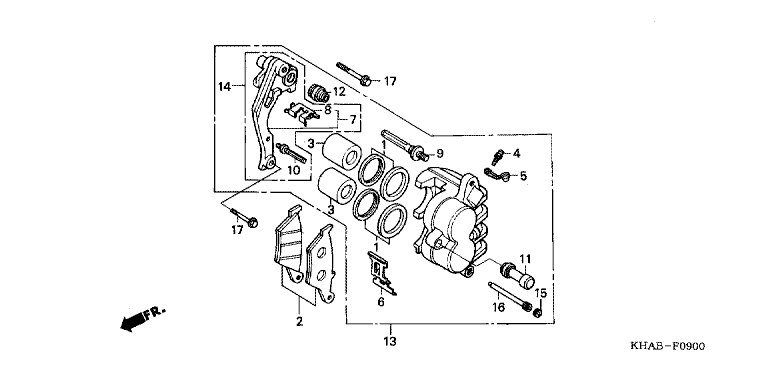 FRONT BRAKE CALIPER