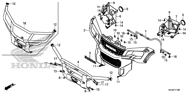 FRONT GRILLE/FRONT BUMPER