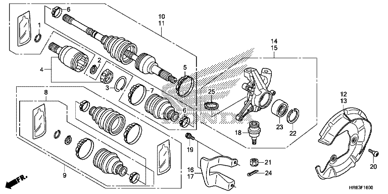 FRONT KNUCKLE/FRONT DRIVE SHAFT