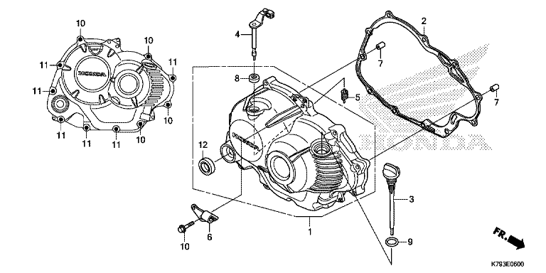 RIGHT CRANKCASE COVER