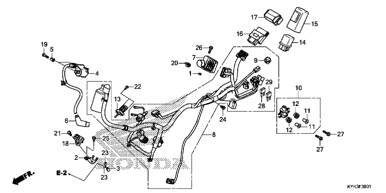 WIRE HARNESS (CRF110FK/L/M)