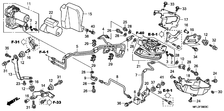 FRONT POWER UNIT/FRONT VALVE UNIT