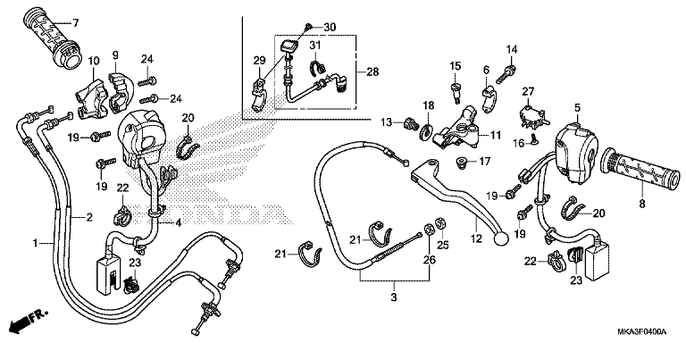 HANDLE LEVER/SWITCH/CABLE