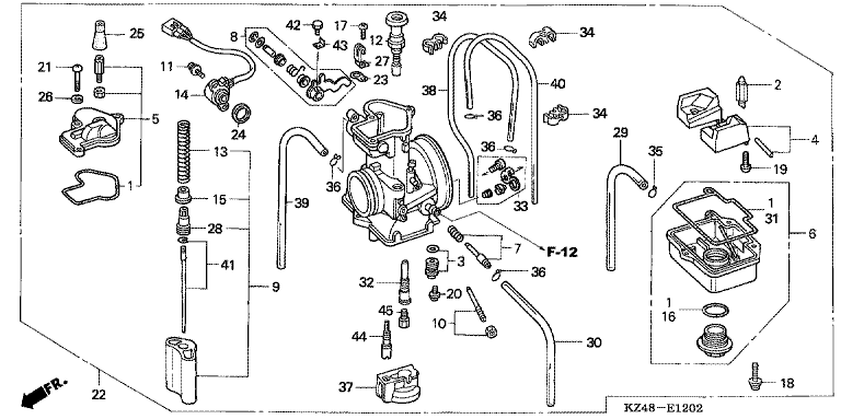 CARBURETOR (CR125R4-7)