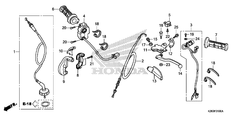 HANDLE LEVER/SWITCH/CABLE