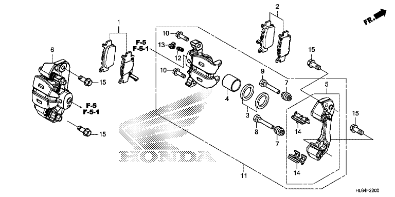 REAR BRAKE CALIPER