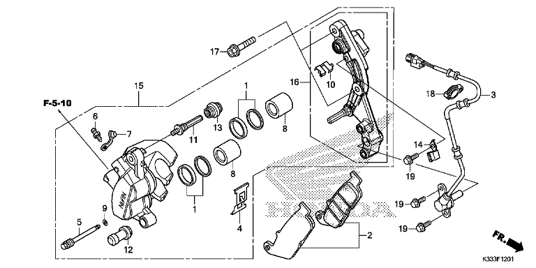 FRONT BRAKE CALIPER