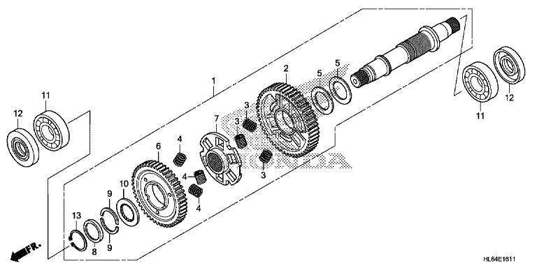 FINAL DRIVEN SHAFT