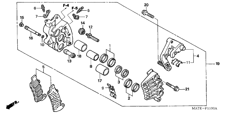 FRONT BRAKE CALIPER (R.)