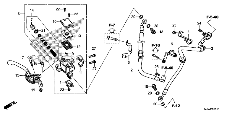 FRONT BRAKE MASTER CYLINDER