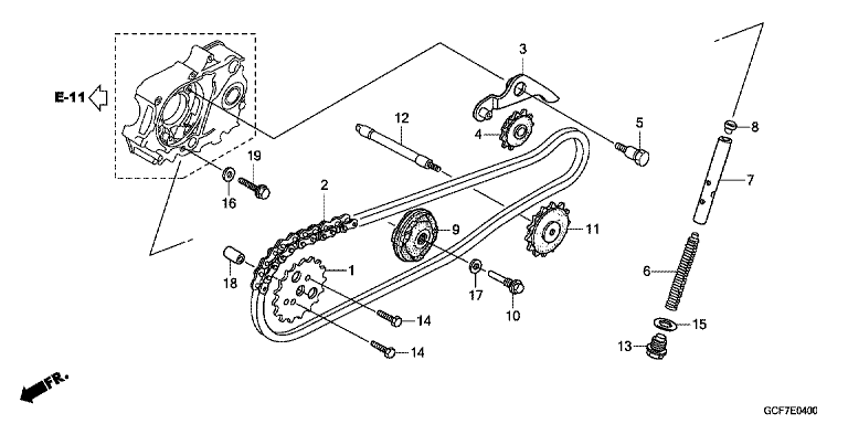 CAM CHAIN /TENSIONER